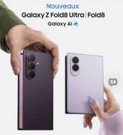 Samsung Galaxy Z Fold8 Ultra violet pliable AI