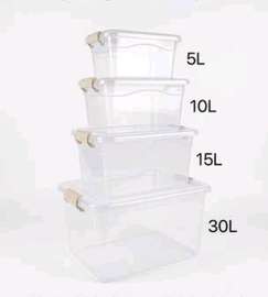 4 boîte de rangement transparent