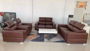 Salon de 7 place en similicuir