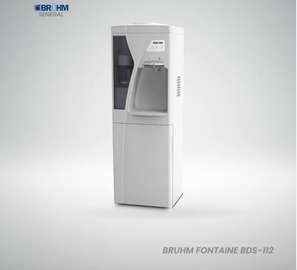 BRUHM FONTAINE 2-TAPS BLANC AVEC FRIGO BDS-112