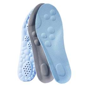 Semelles sport mousse mémoire gel bleu ajustables