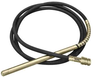 Total vibrateur béton flexible 1,5m noir et doré