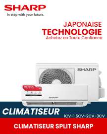 Sharp Climatiseur split 1CV-3CV