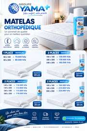 YAMA+ matelas orthopédique 20-30 cm tailles variées