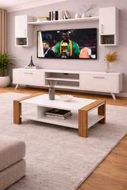TABLE TELEVISEUR MFC1013/42 TVBM010 MARRON BLANC