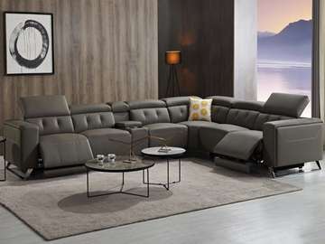 SALON CUIR 6 PLACES ANGLE