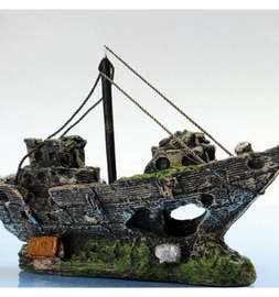 Bâteau pirate pour aquarium