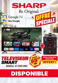 Smart Sharp Google TV 55" 4k full options