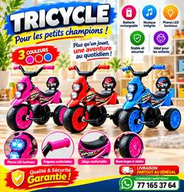 VELO  enfant  avec musique et phares LED