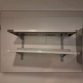 Etagère murale à crémaillère – 2 niveau