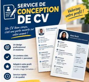 CV professionnel personnalisé design moderne