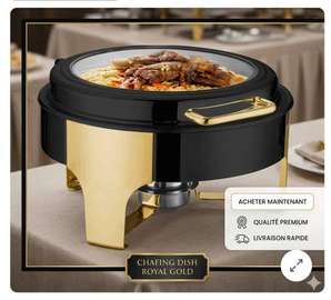 CHAFING DISH ROYAL GOLD