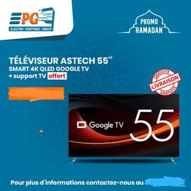 TV Google Astech 55" 4K QLED Smart