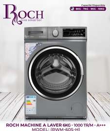 Machine à laver ROCH 6kg A+++ Gris + bouilloire offert