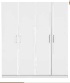Armoire blanche 4 battants importée