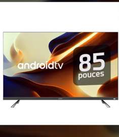 Android TV 85 pouces 4K Smart TV connectée