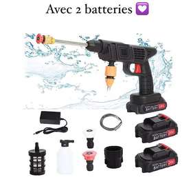 Pistolet haute pression sans fil 2 batteries 24V