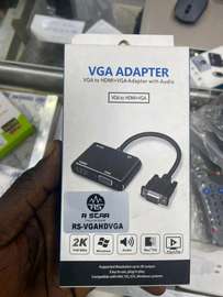 Adaptateur vga vers vga+hdmi avec audio