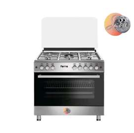 CUISINIERE FERRE 5FEUX 90X60 INOX F9P50G2