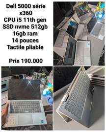 Dell i5 11th / 512gb/16gb ram /x360 tactile ordinateur