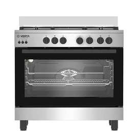 CUISINIERE 5FEUX VERTA 90X60 A GAZ GRIS 95NAGCFM