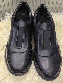 Chaussures cuir noir confort bande élastique