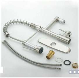 Robinet flexible noir mat pivotant double jet