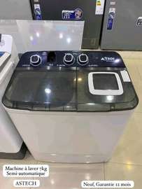 Machine à laver ASTECH semi-automatique 7 kg blanc