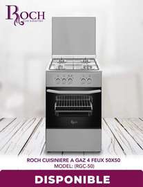 Cuisiniere Roch inox full option 4feux 50/50