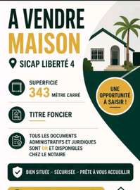 A VENDRE VILLA A DEMOLIR 343 M2 A LIBERTÉ 4