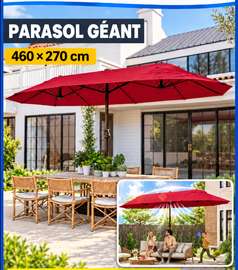 PARASOLS REPLIABLES GEANTS  460 X 270