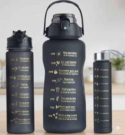 3 Gourdes de Motivation | Pack Hydratation Sport