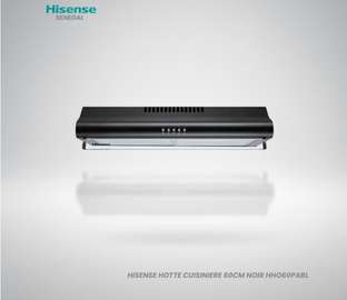 HISENSE HOTTE CUISINIÈRE 60CM NOIR HHO60PABL