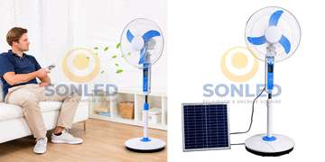 VENTILATEUR SOLAIRE RECHARGEABLE
