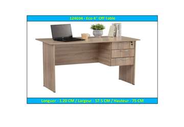 Bureau en bois naturel