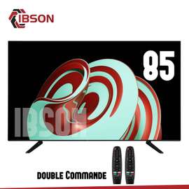 TELEVISEUR IBSON 85' SMART ANDROID + 2 TELECOMMANDES