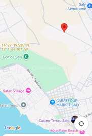 Terrain Angle 400m2 à Saly en bail Sapco