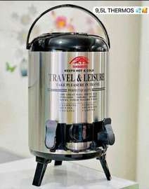 Thermos inox 9,5L double robinet grande capacité