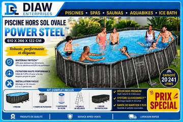 GRANDES PISCINES TUBULAIRES   610   X  366  X  122
