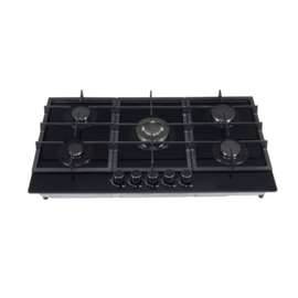 PLAQUE 5FEUX TECNOLUX 90X60 A GAZ NOIR TEC5GG