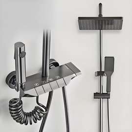 Colonne de douche moderne mitigeur thermostatique chromé