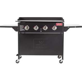 Plancha grill à gaz 4 brûleurs