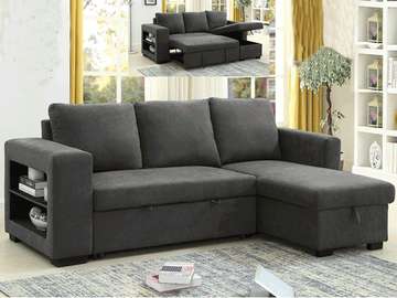 SALON BED 4 PLACES ANGLE LUCENA COULEUR MONIQUE