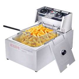 Friteuse électrique inox pro panier spacieux thermostat