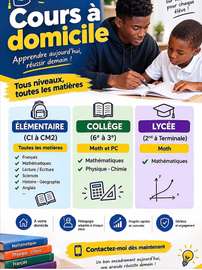 Cours soutien scolaire math physique chimie toutes matières