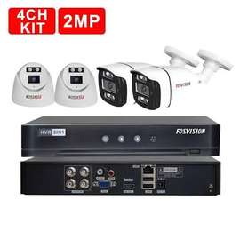 4 Caméras 2mp+ Dvr + disk