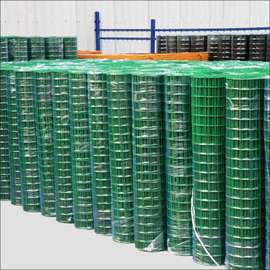 Grillage soudé vert acier galvanisé PVC rouleau