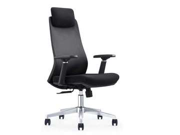 FAUTEUIL DOSSIER HAUT EN MAILLE 671AB NOIR