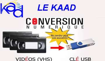 Le KAAD conversion VHS vers clé USB rapide
