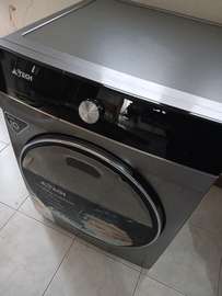 Aitech machine à laver séchante gris métal